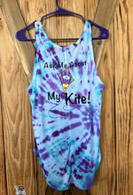 Load image into Gallery viewer, Hand Tie-Dyed Ask Me About My Kite Women&#39;s Style Tank
