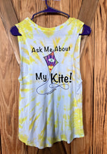 Load image into Gallery viewer, Hand Tie-Dyed Ask Me About My Kite Women&#39;s Style Tank
