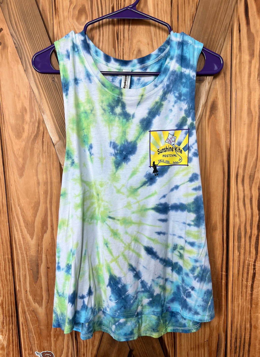 Hand Tie-Dyed Bamboo Kite Festival Tank Top!